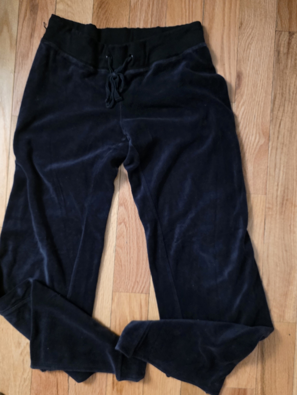 Rue21 Black Velour Drawstring Joggers